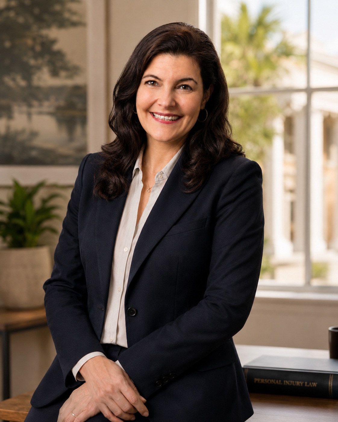 Cary Torres standing in her office
